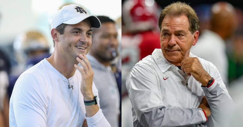 notre dame alabama tommy rees nick saban