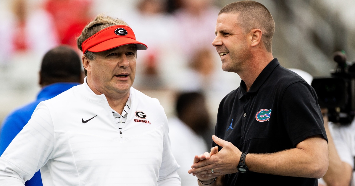 Kirby Smart and Billy Napier react to news that Florida-Georgia game will be moved to Atlanta, Tampa in 2026, 2027