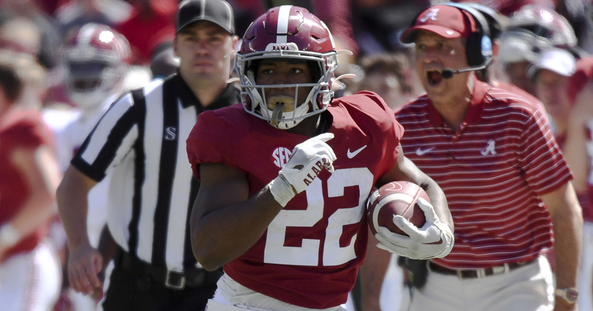 Nick Saban pleased running backs can pass protect, Justice Haynes limited by bruise