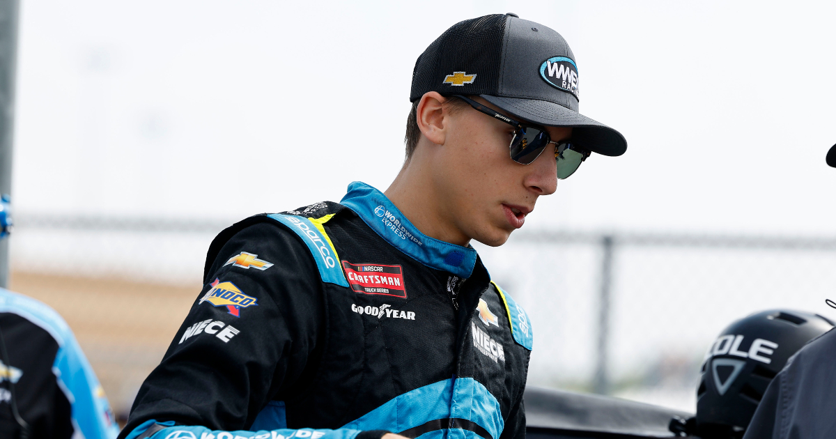 Carson Hocevar confronted by Parker Kligerman for causing red flag wreck at Pocono