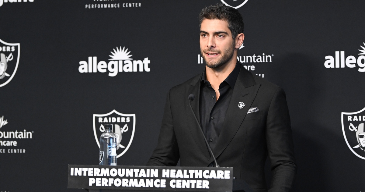 Jimmy Garoppolo passes training camp physical with Las Vegas Raiders