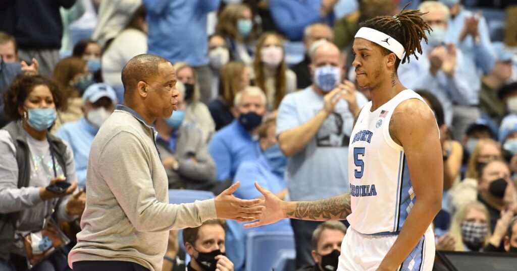 north-carolina-head-coach-hubert-davis-shares-offseason-legacy-conversations-armando-bacot