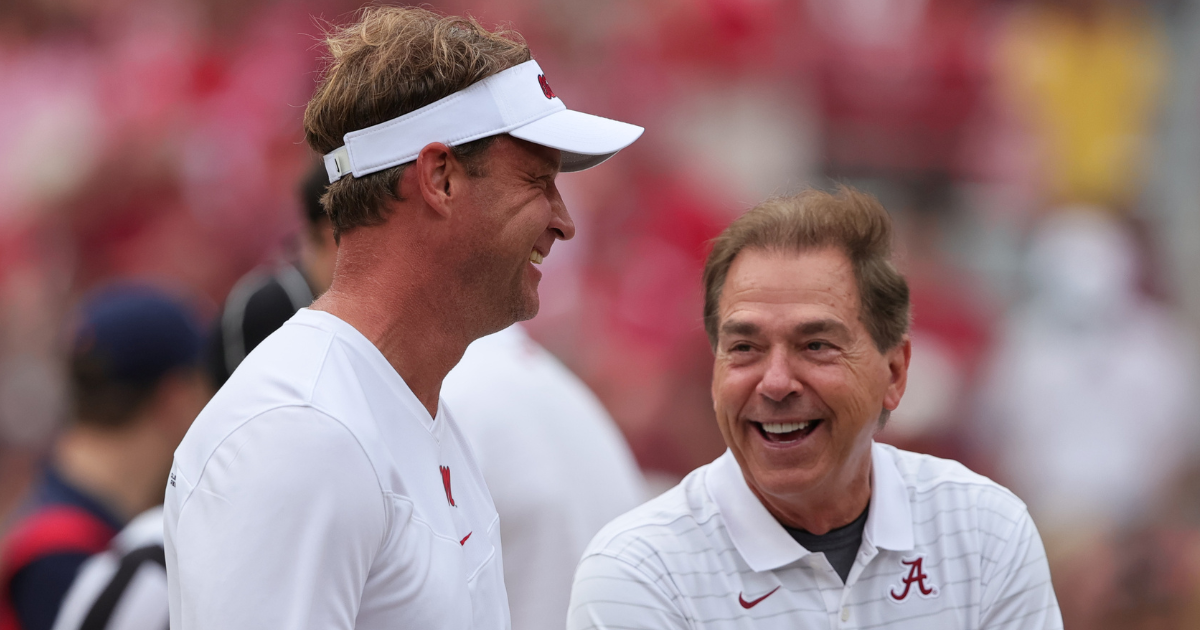 Lane Kiffin pokes fun at Nick Saban over lack of Twitter