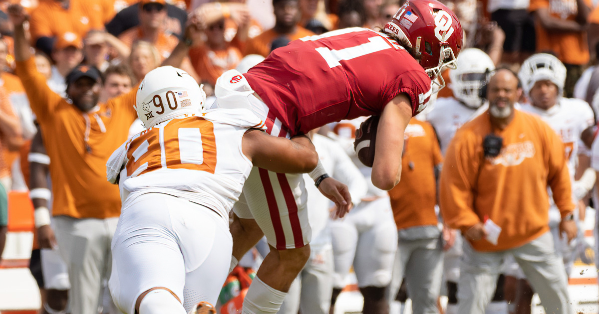39 days until Texas Football: During 49-0, Oklahoma passed for only 39 yards