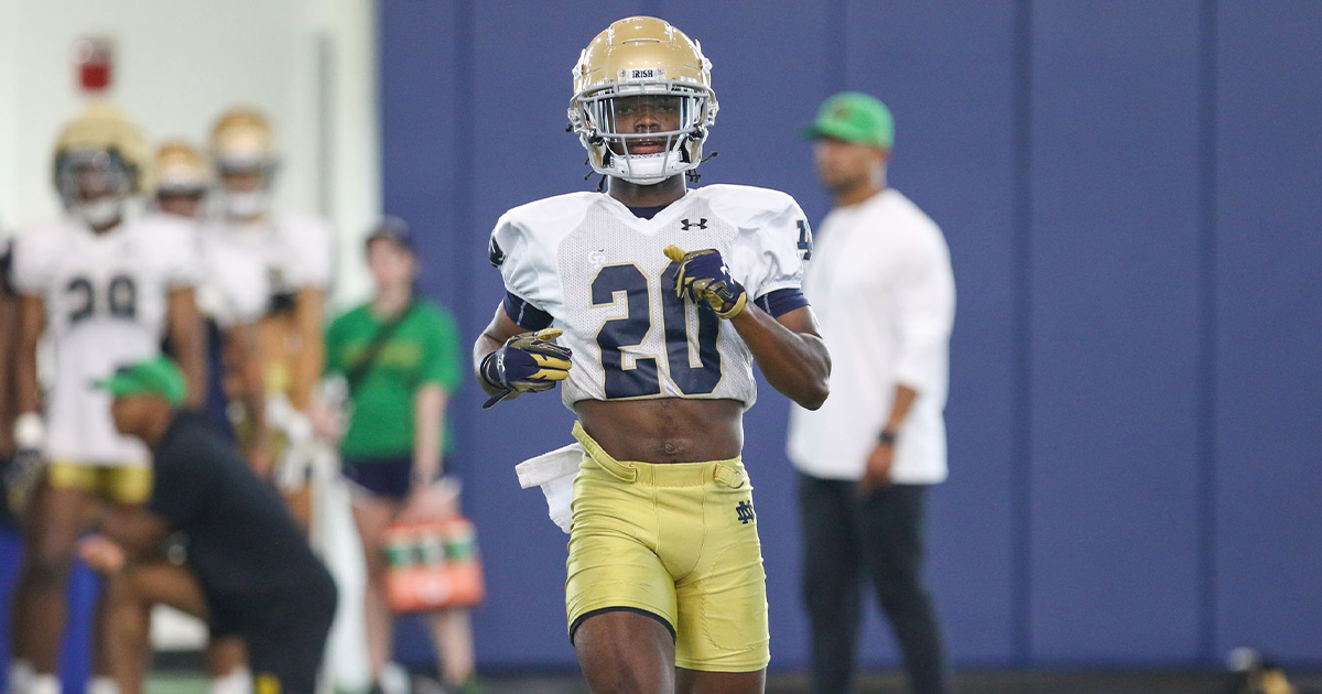 Every target of Notre Dame CB Benjamin Morrison’s dominant practice