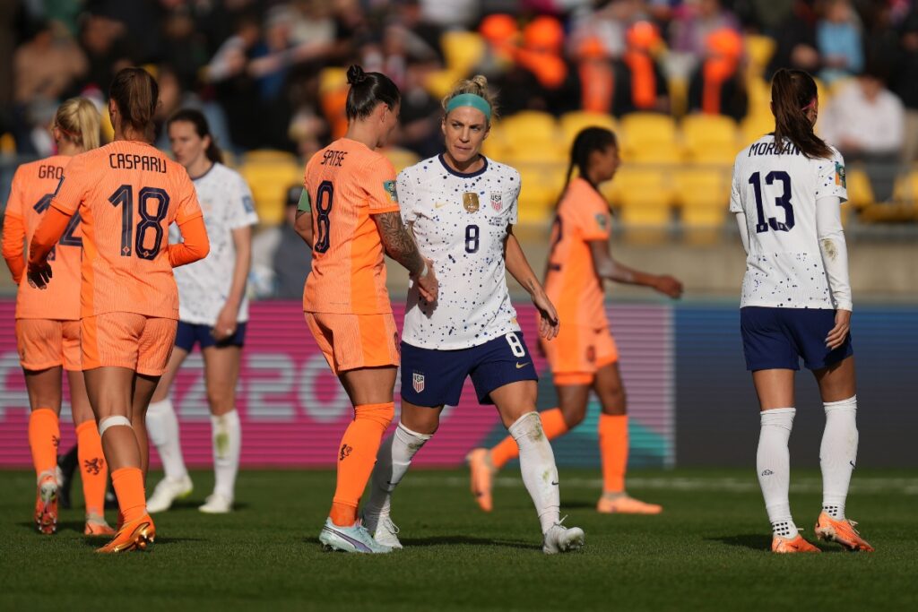 Zach Ertz Wears Wife Julie's Women's World Cup Jersey on Training