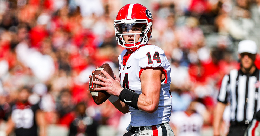 Predicting the winner of Georgia football QB battle between Carson Beck,  Brock Vandagriff, Gunner Stockton