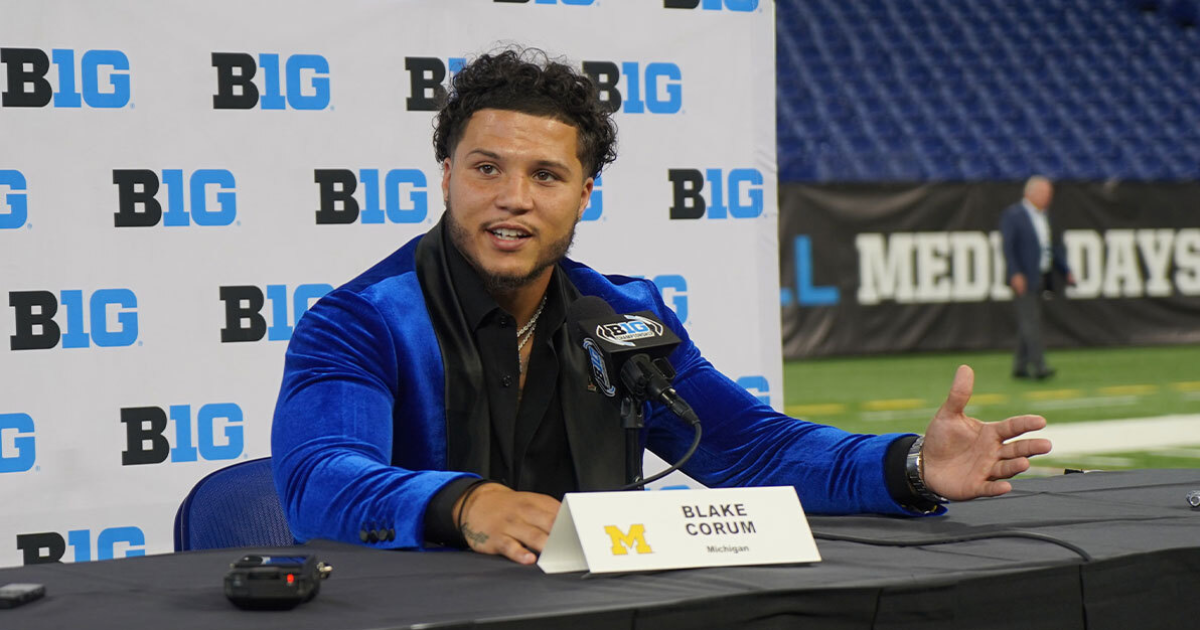 Blake Corum believes potential Jim Harbaugh suspension will galvanize Michigan team: ‘We’re gonna play for him’