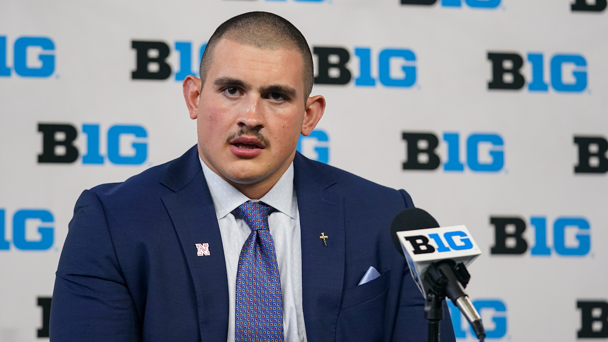 Matt Rhule puts Ethan Piper on the spot at Big Ten Media Days with impossible question