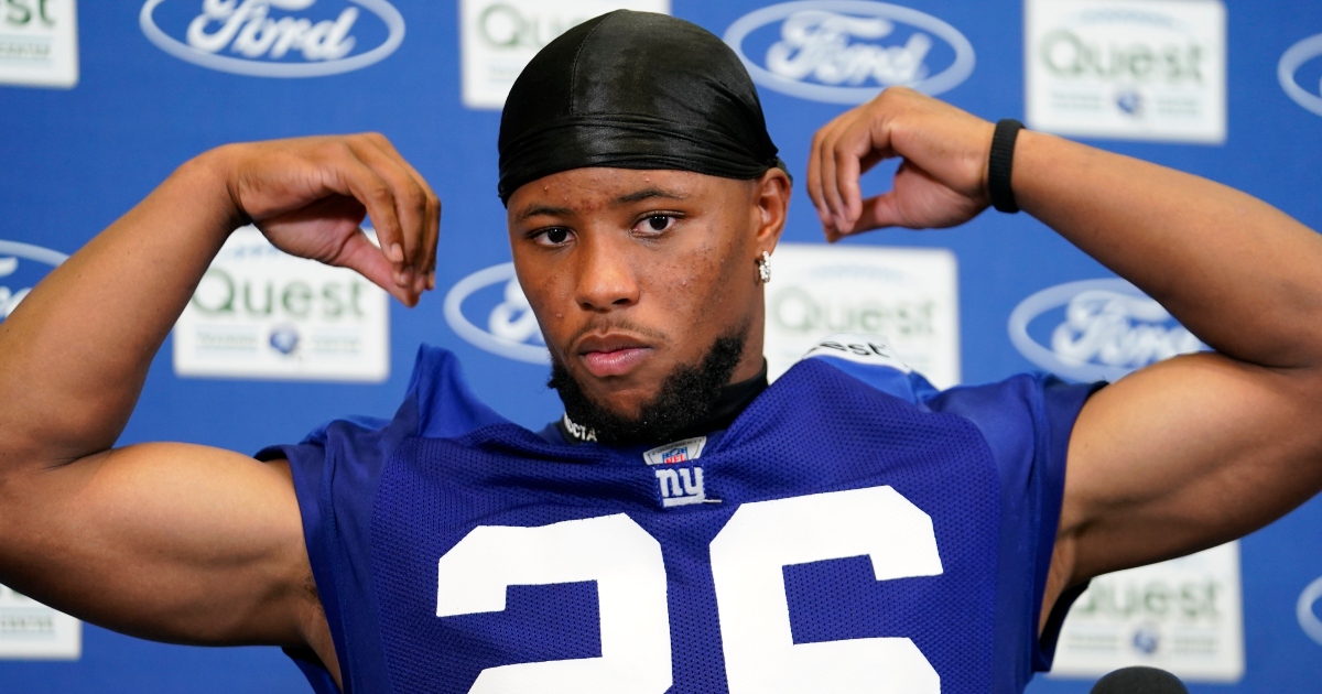 Saquon Barkley says he 'might have to' sit out season, 'say f