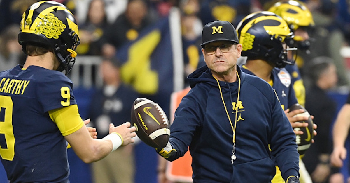 Jim Harbaugh honest about J.J. McCarthy's development in 2023 - On3