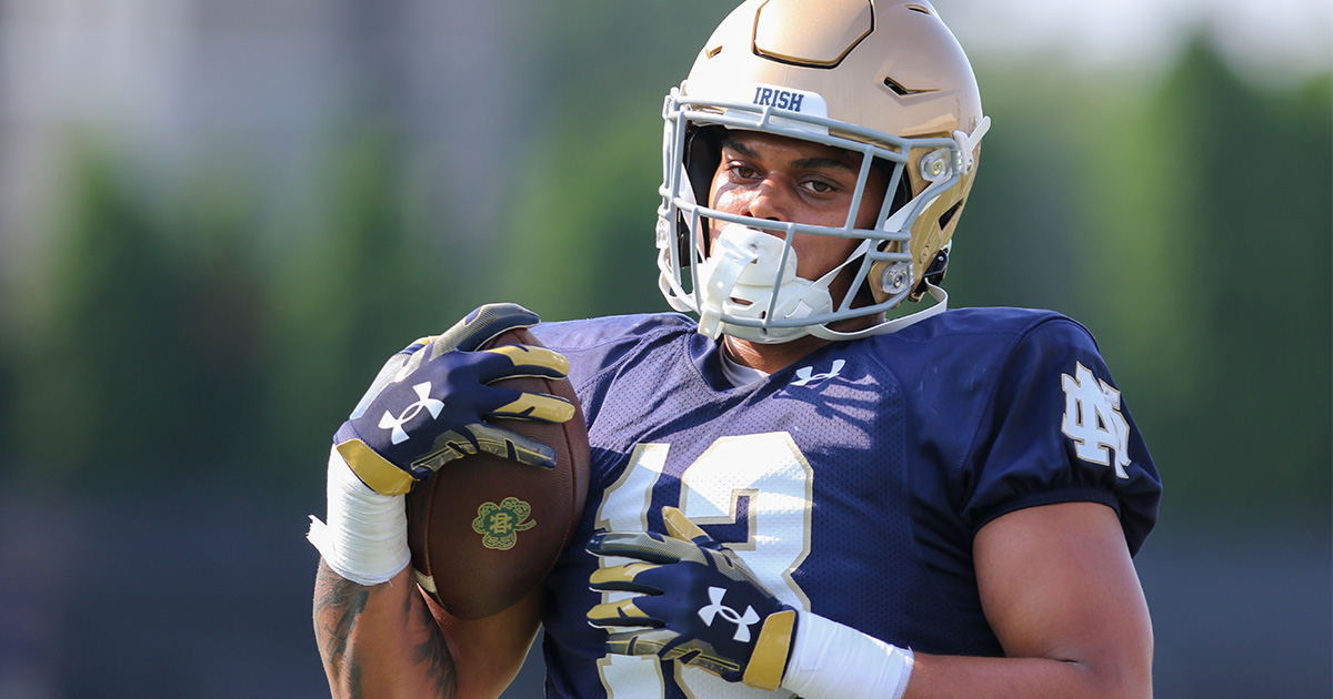 Why Notre Dame TE Holden Staes is confident after standout first practice