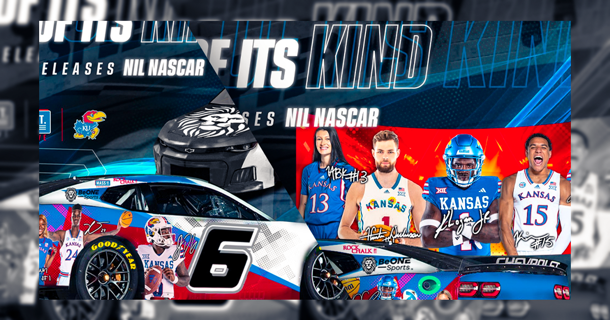 KU stars Jalon Daniels, Hunter Dickinson appear on NIL NASCAR paint scheme