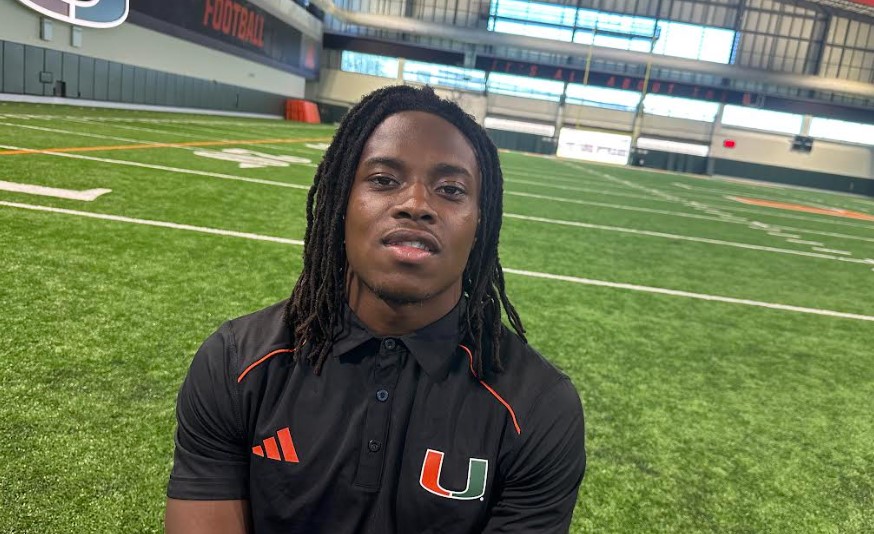 Miami Hurricanes WR Ray Ray Joseph caught 4,000 balls a week on JUGS over summer: Goal is “just help the team”