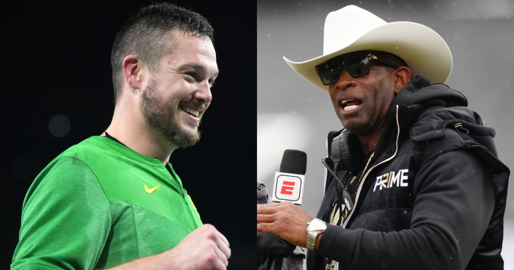 Oregon HC Dan Lanning, Colorado HC Deion Sanders