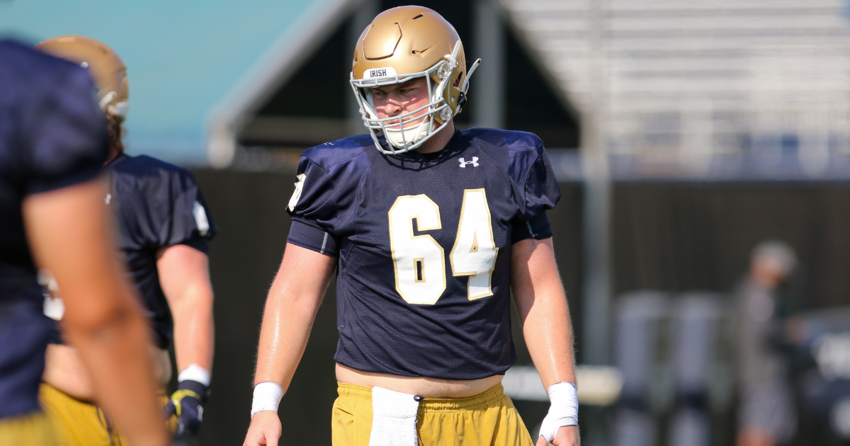 Why adjusting to Notre Dame is no layup for freshman O-lineman Joe Otting