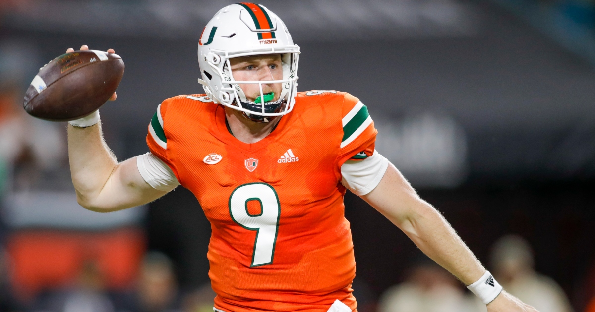 Miami Hurricanes' Tyler Van Dyke off to a strong start