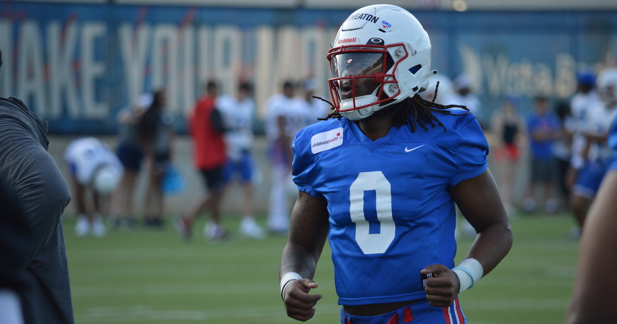 Day 1 SMU Football practice notebook