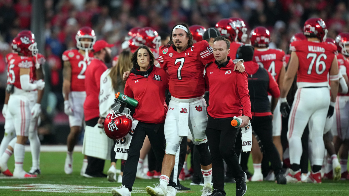 Utah quarterback Cam Rising limited at start of fall camp