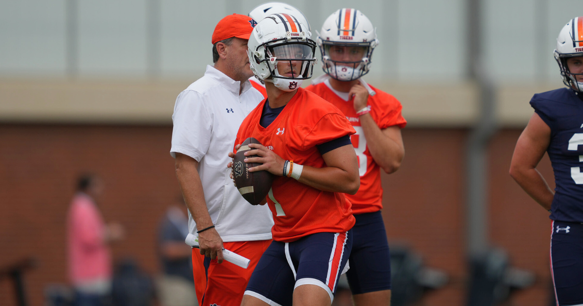 Observation: Transfer QB Payton Thorne running with the ‘1s’ during first Auburn fall practice