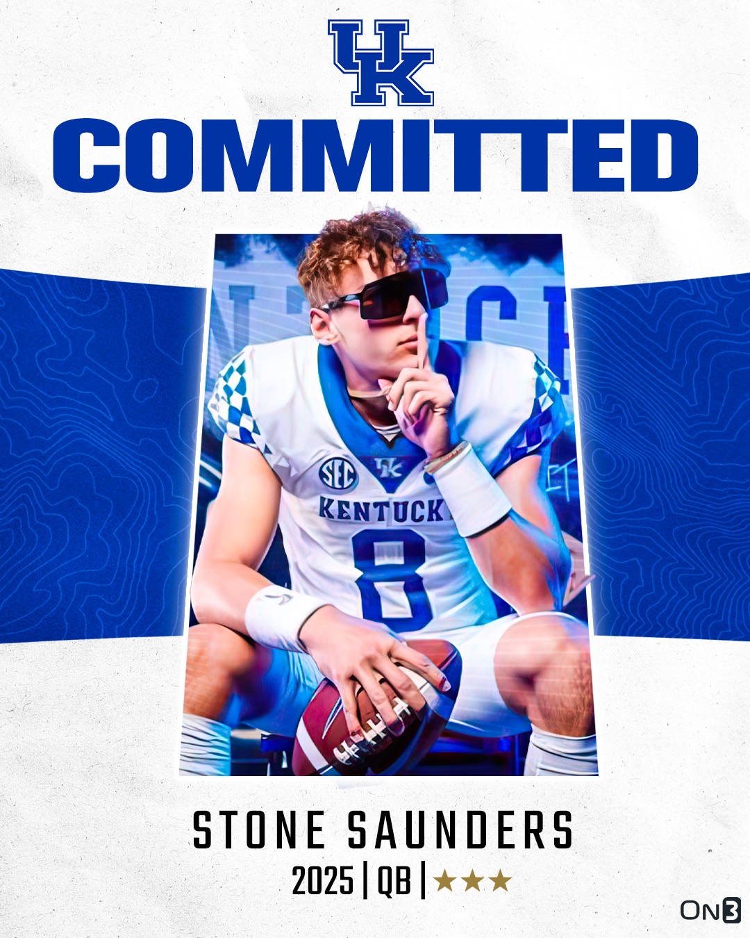 Stone Saunders, Blue Chip 2025 Quarterback, Commits to Kentucky