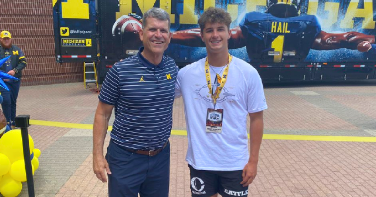 Michigan Recruiting 2025 QB Ryan Montgomery talks BBQ visit