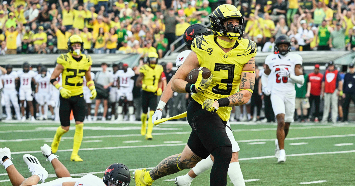 Now fully healthy, Terrance Ferguson is ready to lead Oregon’s revamped tight end room