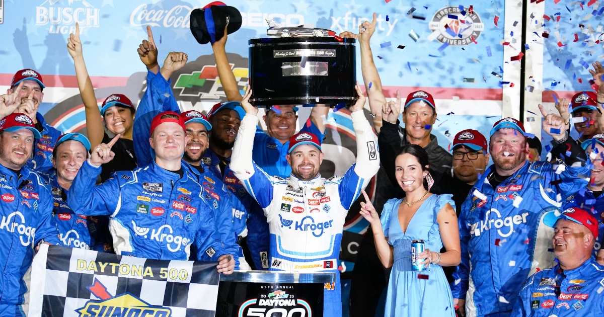 Ricky Stenhouse Jr. reveals where he’s kept his Daytona 500 trophy