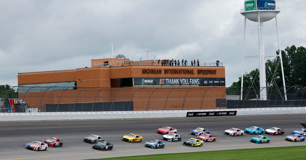 NASCAR postpones FireKeepers Casino 400 due to rain