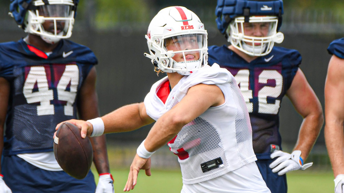 PRACTICE INSIDER: Ole Miss works outside despite heavy rain earlier in the day