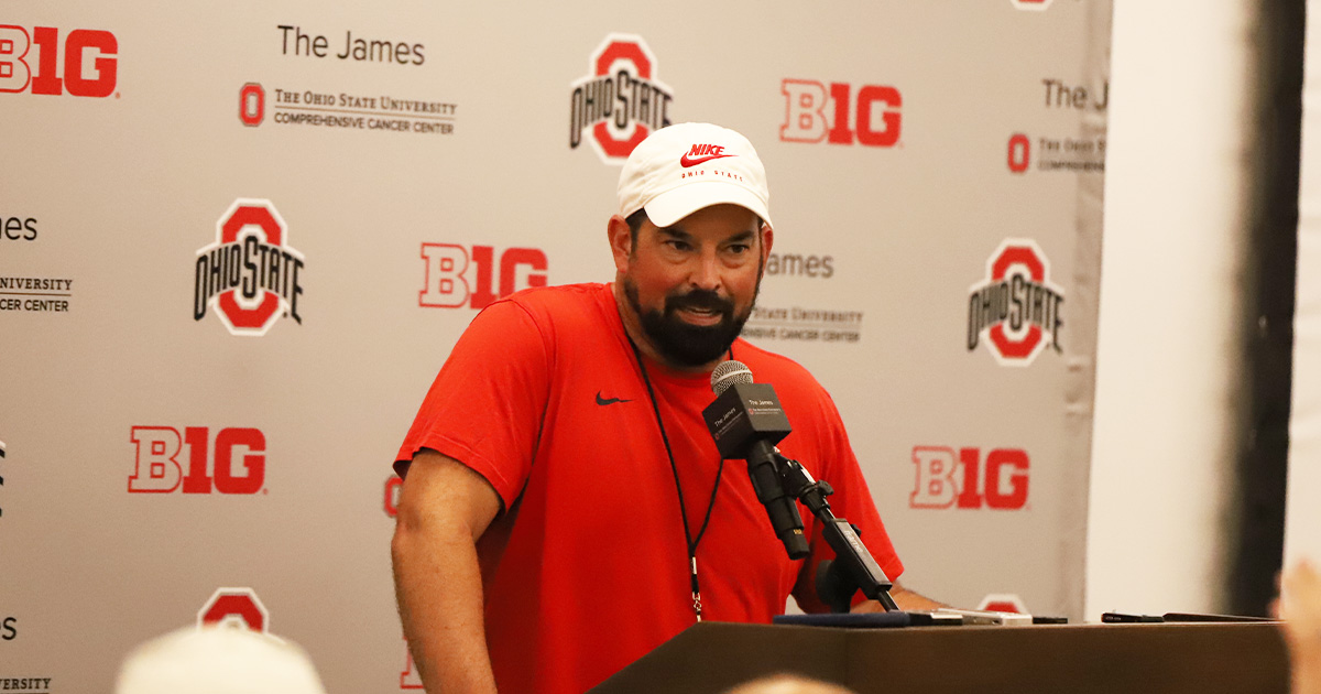 Ryan Day addresses where Ohio State stands at right tackle