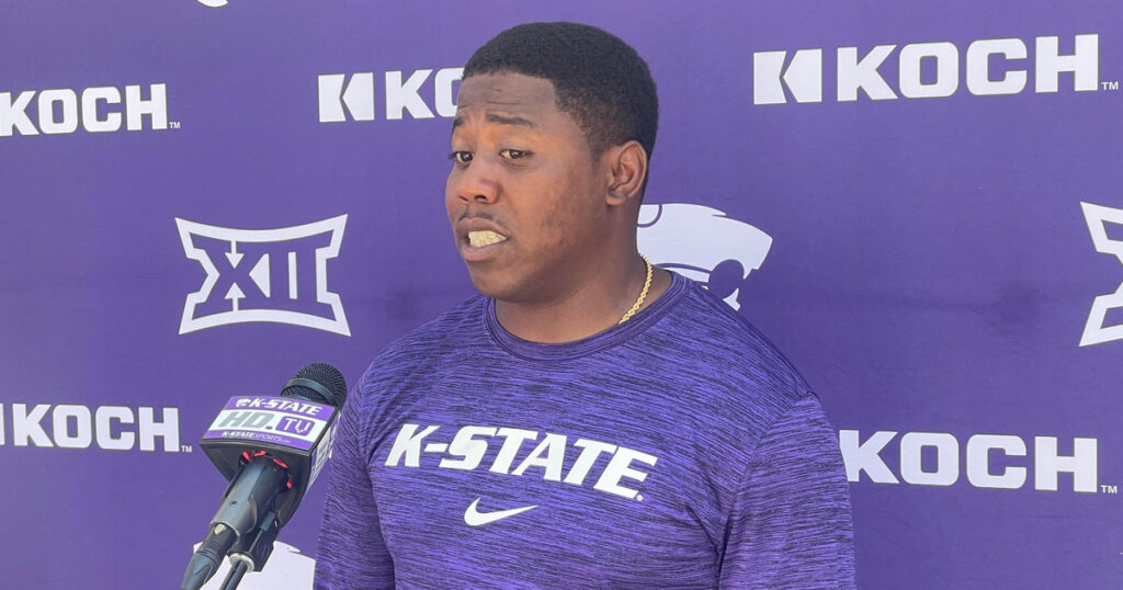Assistant Matthew Middleton at his first Kansas State camp