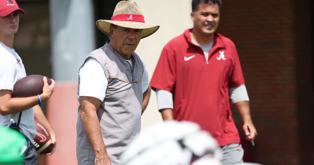 Saban stresses Alabama’s ability to focus after first full-pad practice