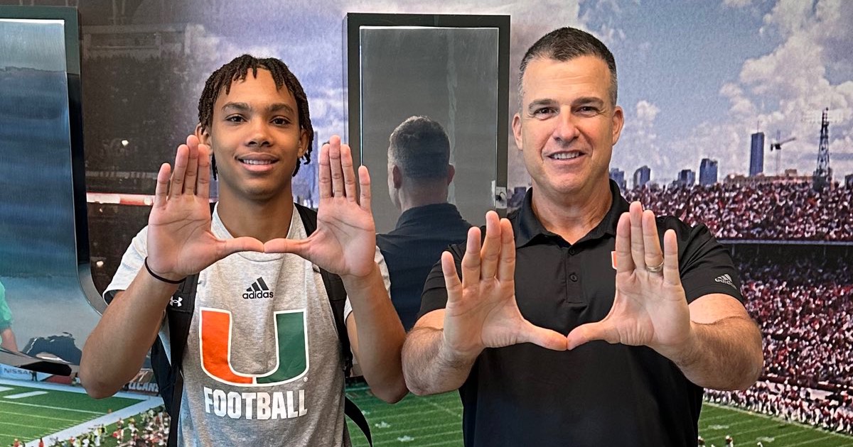 Miami becomes first to offer 2025 WR Jacob Washington after strong camp outing: “Coach Cristobal made Miami feel like home”