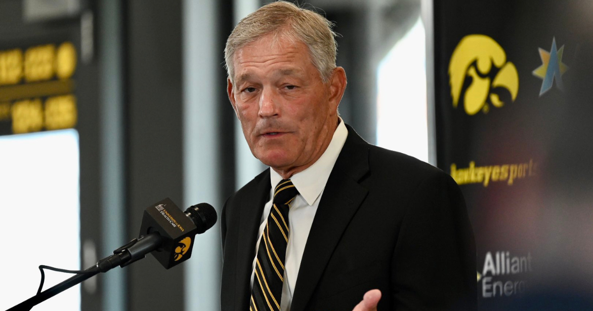 Kirk Ferentz speaks at Iowa football media day