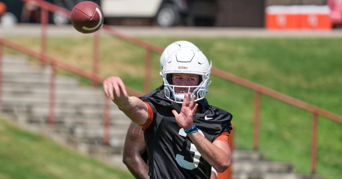 Quinn Ewers excited by speed in young Texas wide receivers