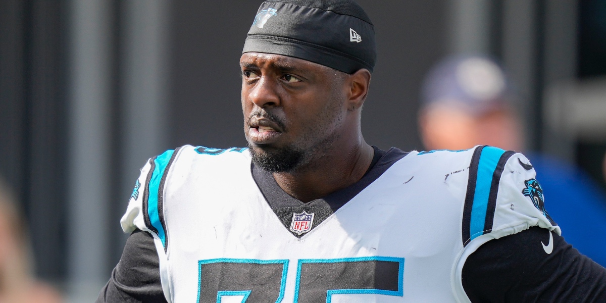 Panthers OL Cameron Erving slams line play in preseason opener: ‘S— was not good enough’