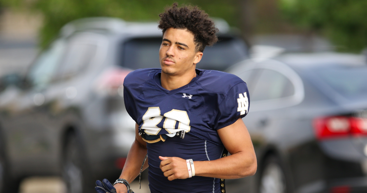 Notre Dame freshman walk-on WR Jordan Faison gaining attention