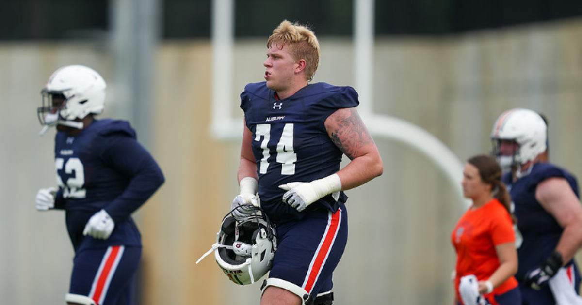 Third-year offensive lineman no longer with Auburn program