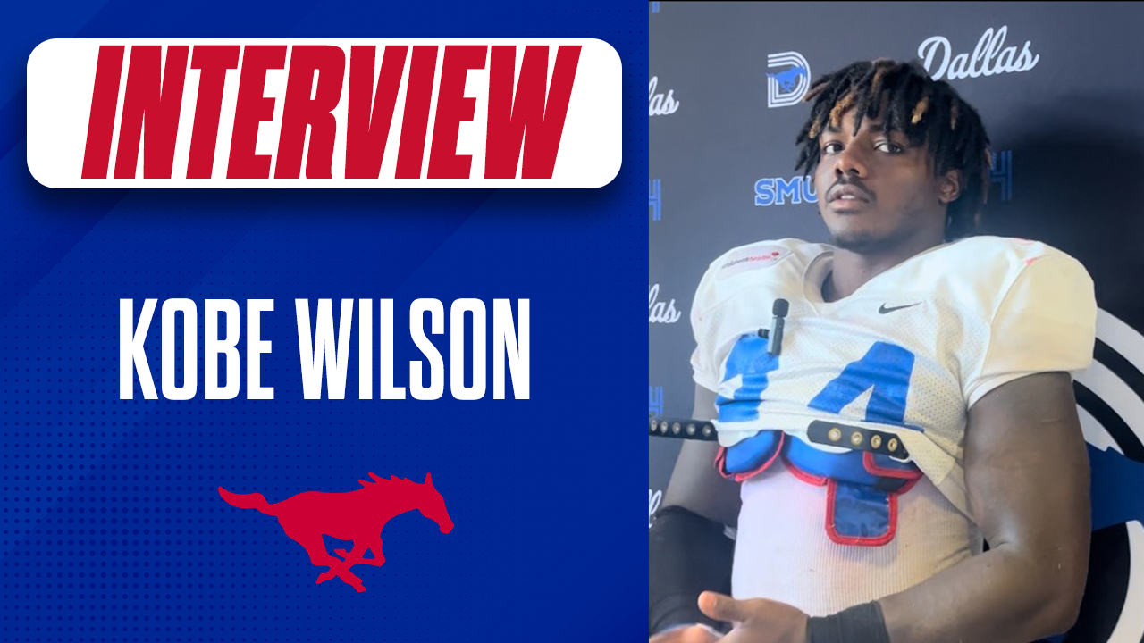 WATCH: Kobe Wilson on adjusting to SMU, competing at LB