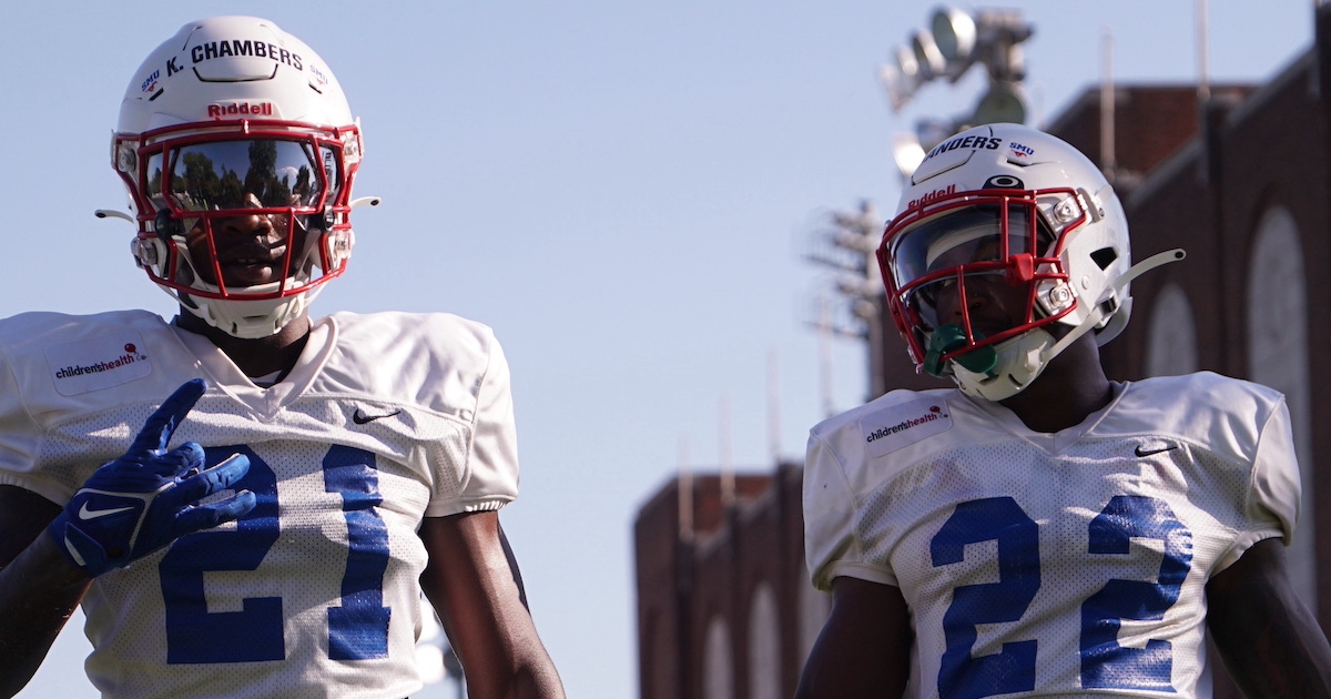 SMU Football Day 18 practice notebook