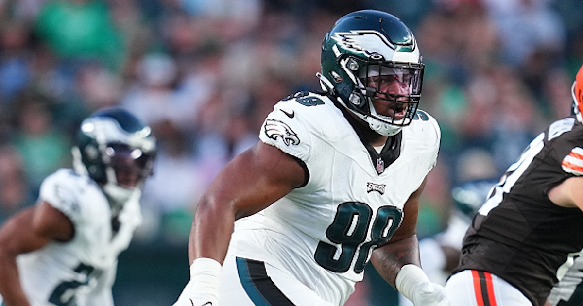 Philadelphia Eagles defensive tackle Jalen Carter participates during  News Photo - Getty Images