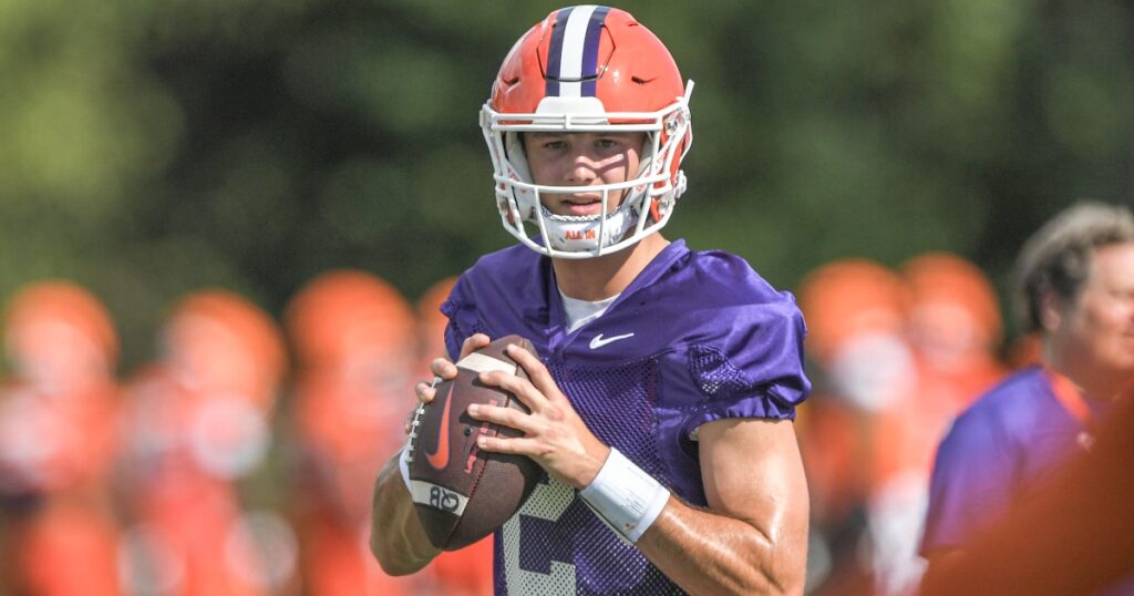 clemson-quarterback-cade-klubnik-shares-offensive-takeaways-latest-scrimmage-fall-camp