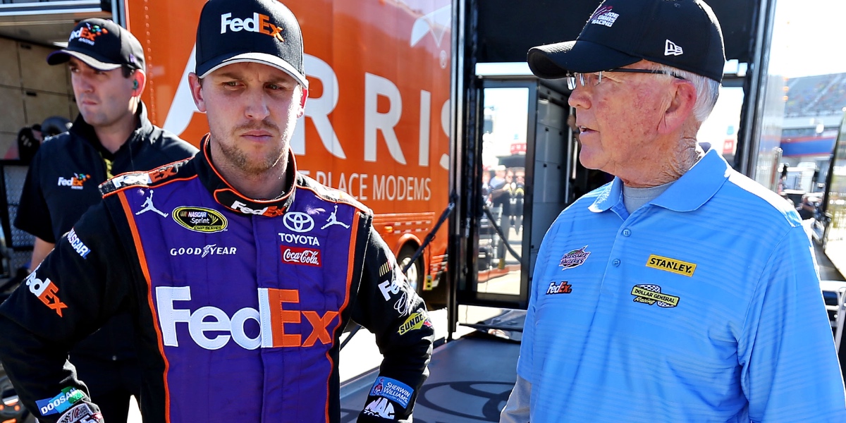 Denny Hamlin signs contract extension with Joe Gibbs Racing; 23XI