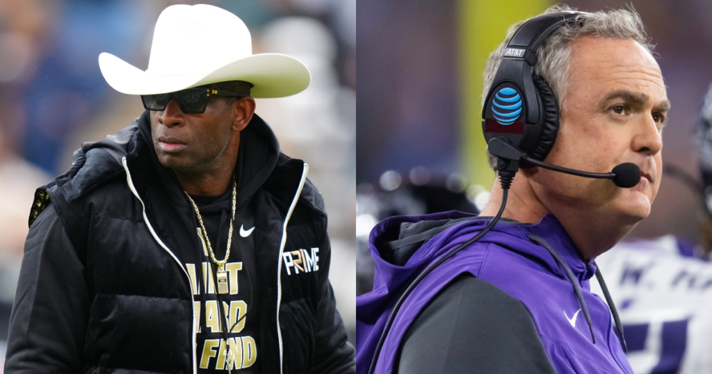 Colorado HC Deion Sanders, TCU HC Sonny Dykes