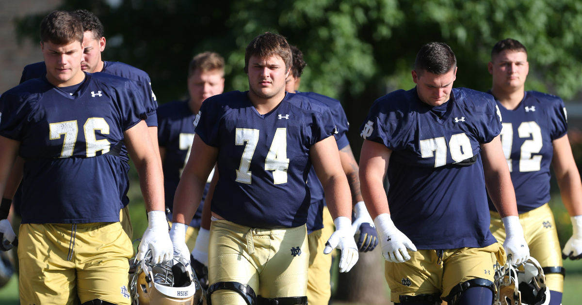 Marcus Freeman Satisfied With How Notre Dame Offensive Line Held Up Vs marcus-freeman-satisfied-with-how-notre-dame-offensive-line-held-up-vs