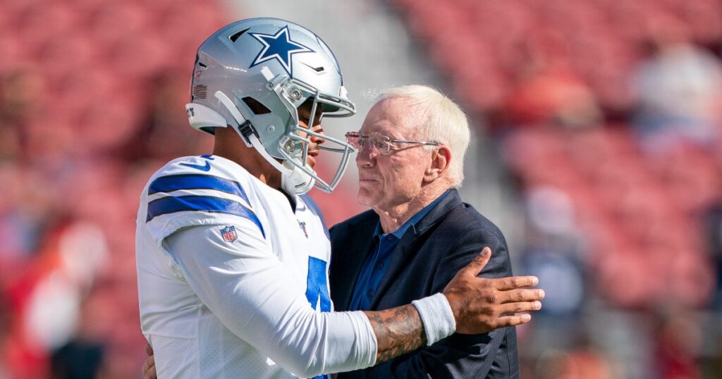 stephenasmith believes Jerry Jones is sending a message to Dak 