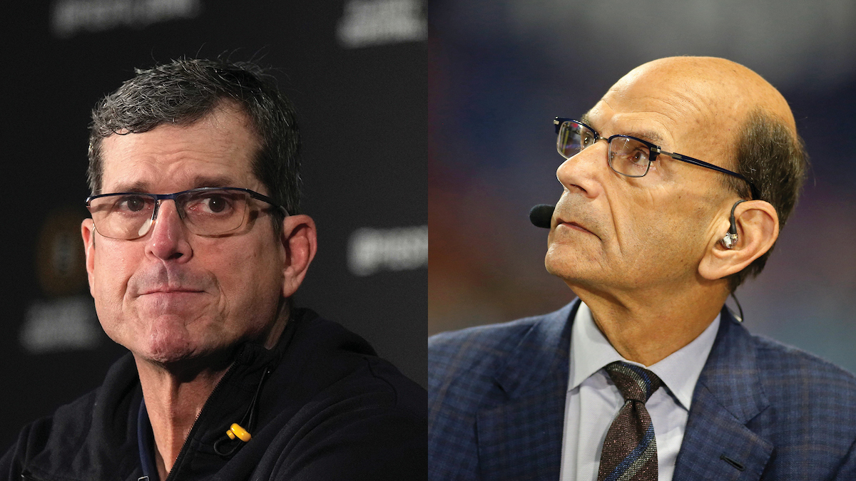 Paul Finebaum: Jim Harbaugh has nothing to fear in Rose Bowl 'because he's leaving'