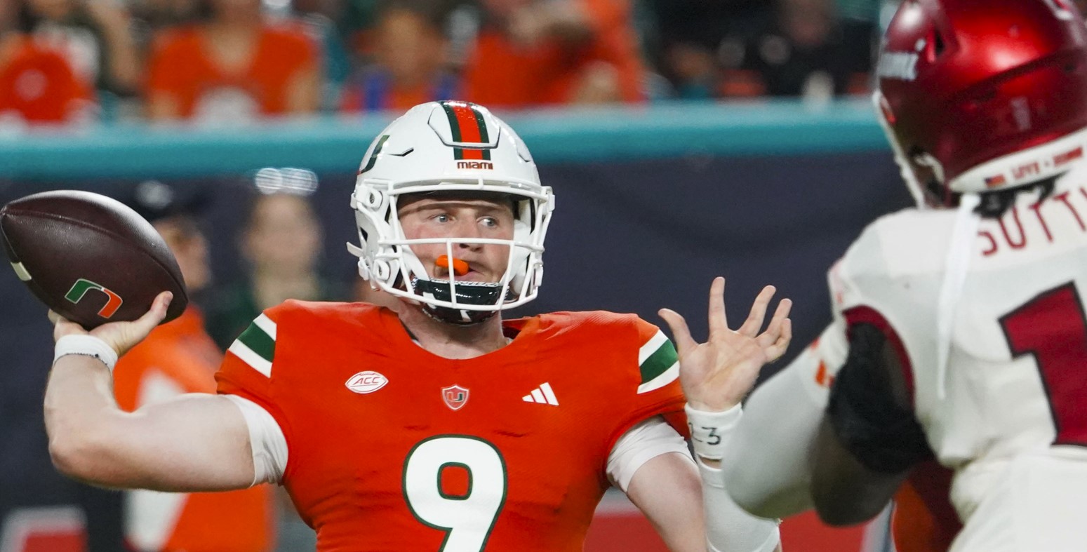 Miami QB Tyler Van Dyke excited for what offense can show Sat.