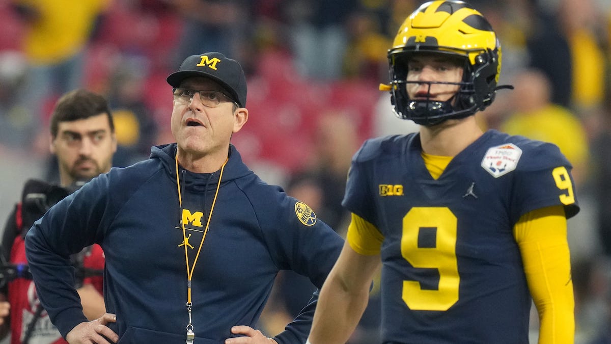 J.J. McCarthy leads No. 2 Michigan over East Carolina 30-3 without Jim  Harbaugh on the sideline